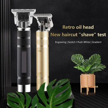 

Hair Clipper Portable Metal Electric Professional T-type External Cordless Trimmer Wireless Hair Clipper Set Fast Charging