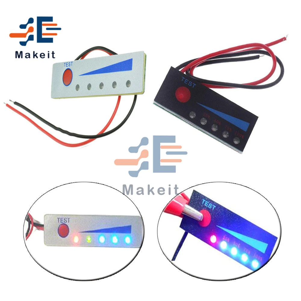 2S 3S 4S 5S 6S 18650 Lithium Li-ion Battery Capacity Level LED Indicator Tester 2S 3S 4S 5S 6S 18650 Lithium Li-ion Battery Capacity Level LED Indicator Tester