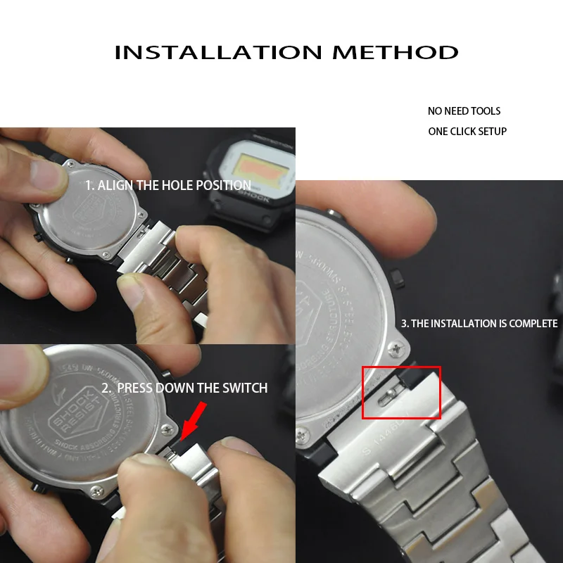 Металлический ремешок для часов bezelStrap DW5600 GWM5610GW5000 из нержавеющей стали чехол для часов рамка gshock Браслет аксессуар с ремонтным инструментом