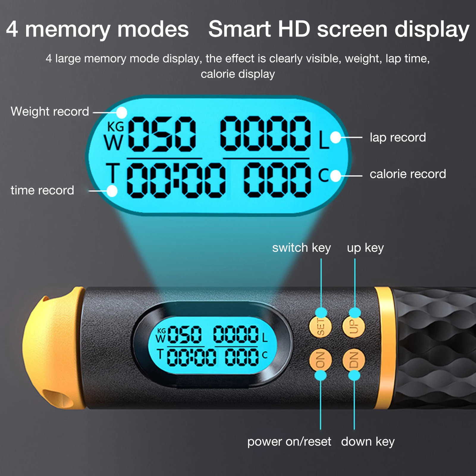 Digital Counting wireless Jump Rope Men Cordless Single Skipping Rope speed For 3 m Training Weight Loss Home Exercise jump rope
