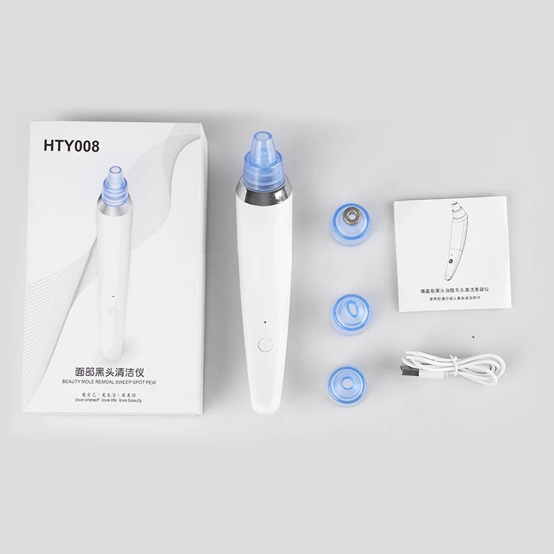 Blackhead Remover Skin Care Pore Vacuum Acne Pimple Removal Vacuum Suction Tool Facial Diamond Dermabrasion Machine Face Clean