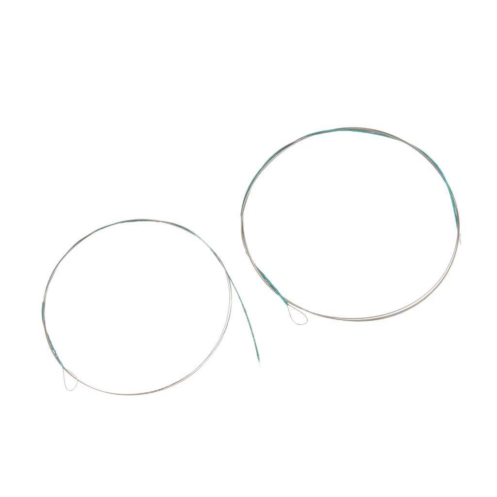 2 Pieces Erhu Replacement Steel Strings for Chinese Violin Fiddle Parts