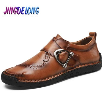 

Classic Men Casual Shoes High Quality Leather Men Driving Shoes Comfortable Comfortable Men Moccasins Italian Man Footwear 38-48
