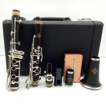 Brand New Music Fancier Club Bakelite A Clarinets E13 Professional Clarinet Silver Plated Keys 17 Keys With Case Mouthpiec