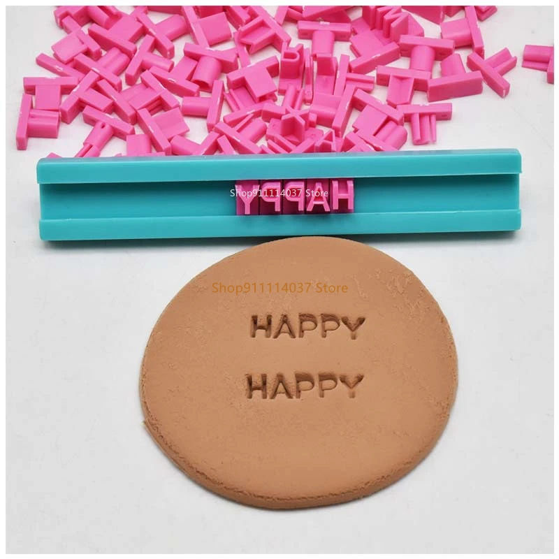 2 sets baking tool of Polymer Clay Tools Craft Letter Stamps Pottery Stamps  For