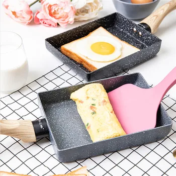 

Non-Stick Smokeless Omelette Pan Tortilla Omelette Pan Pancake Rectangular Kitchen Wok Cooking Baking Cookware