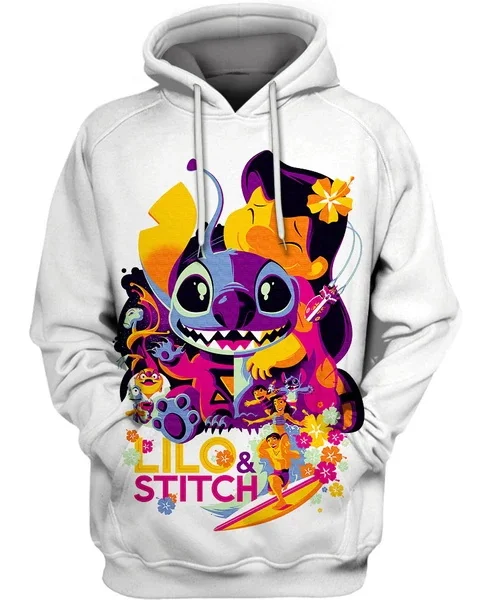 hoodies PLstar Космос аниме мультфильм Лило Ститч 3d толстовки/Толстовка зима осень забавные длинные selvee Harajuku уличная одежда - Цвет: hoodies