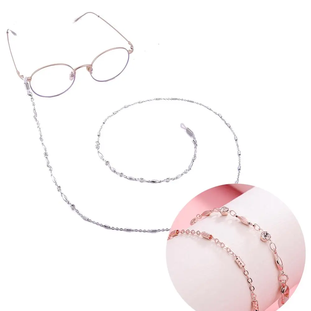 

Teamer Fashion Metal Beaded Glasses Chain for Women Hanging Neck Strap Lanyard Gold Silver Color Sunglasses Chain Neck Cords