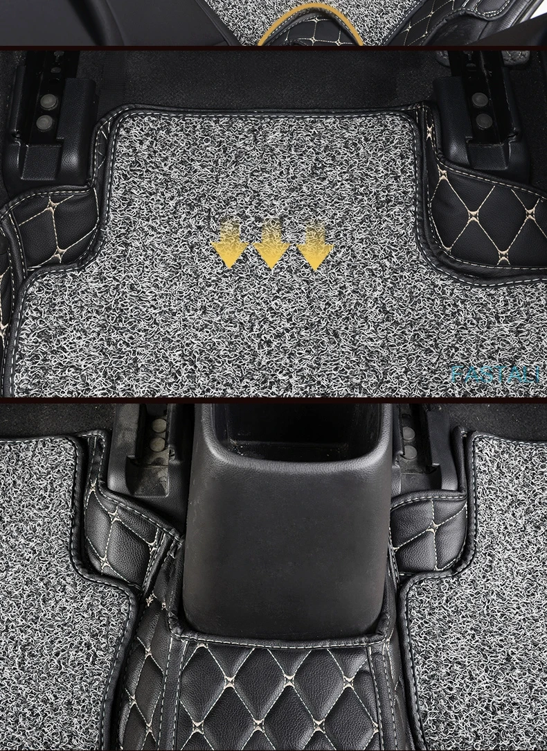 Для Honda FIT JAZZ- автомобильные коврики окруженные шелковым кольцом автомобильные коврики Педальный кожаный коврик устойчивый к царапинам GK5 автомобиль