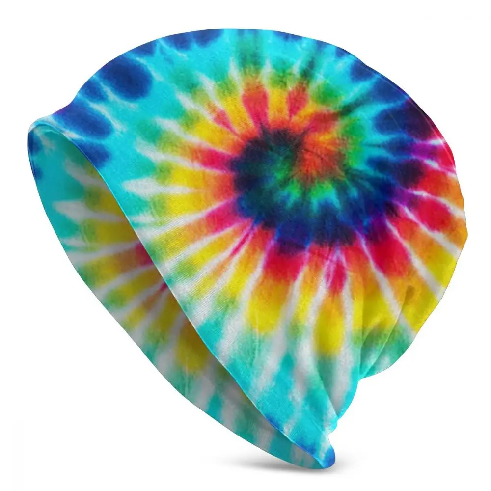 Выцветшие Спиральные Полосы Tie Dye унисекс взрослая Повседневная шапка бини уличная ветрозащитная вязаная Лыжная шапка Skully Beanies