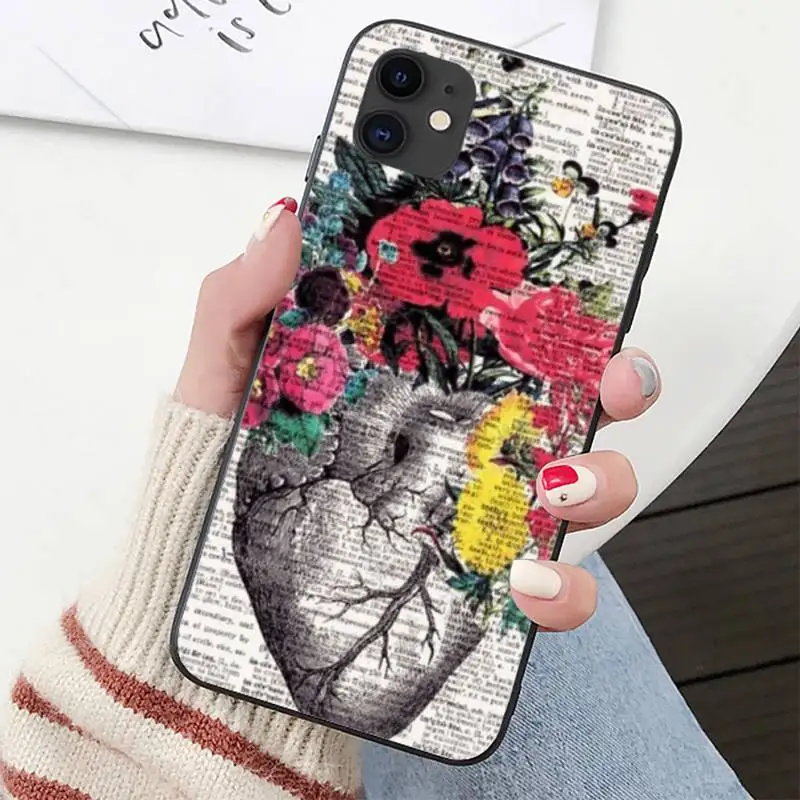 YNDFCNB Heart Of Nature Human Anatomy Doctor Phone Case for iPhone 11 12 pro XS MAX 8 7 6 6S Plus X 5S SE 2020 XR cover YNDFCNB Heart Of Nature Human Anatomy Doctor Phone Case for iPhone 11 12 pro XS MAX 8 7 6 6S Plus X 5S SE 2020 XR cover