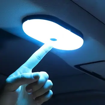 

Universal USB Rechargeable Bright White LED Car Reading Light Car Celling Roof Magnetic Lamp