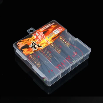 HOT PRICE ❤️ DYGYGYFZ 4Pcs/Lot Explosion Fishing Hook 6#-13# Fishing Lure Bait Trap Feeder Cage Fishing Hook with Stainless Steel Springs - discount item 10% OFF Sports & Entertainment