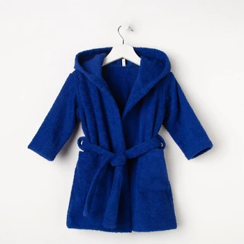 

Bathrobe for children, size 28, blue, 340 g / m2, cotton 100% with AIRO