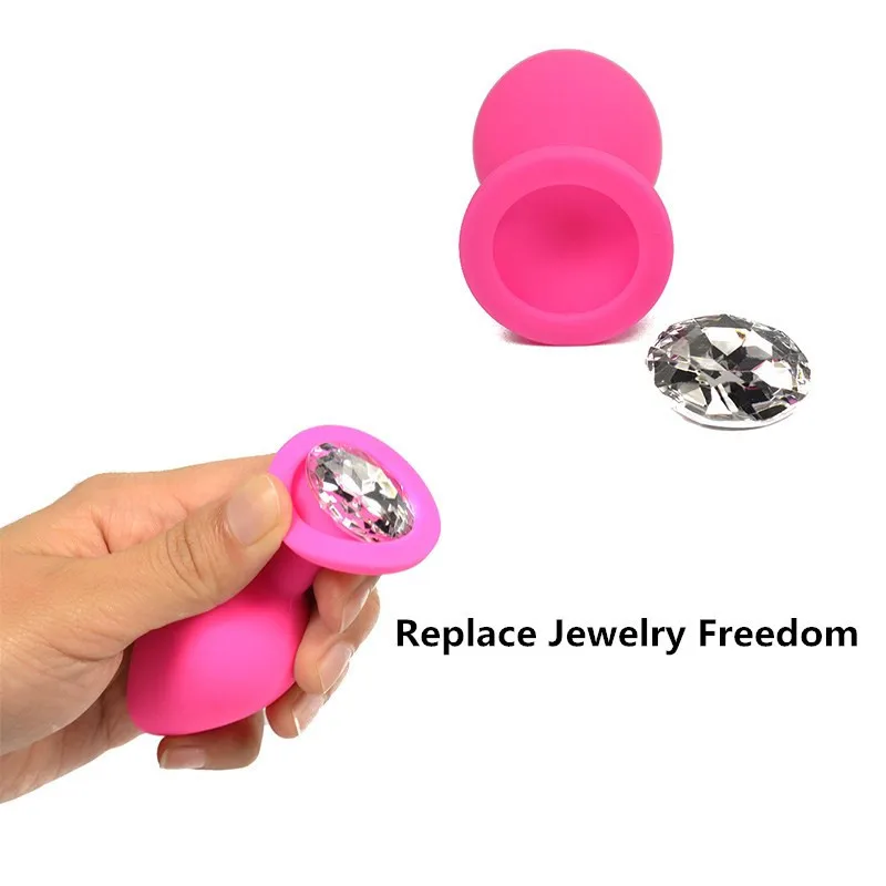 Silicone Anal Plug Jewelry Dildo Vibrator Sex Toys for Woman Prostate Massager Bullet Vibrador Butt Plug for Men Gay03