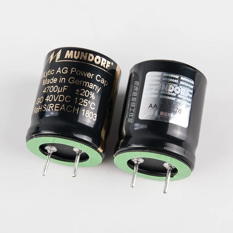 Capacitor Eletrolítico Hifi Feito em Áudio Mcap Condensador Alemanha Mundores Mlytico ag de Alta Fidelidade para Febre 40v 63v 2200 3300 4700 6800 10000uf Peça Cabos de computador e conectores - Imagem 4