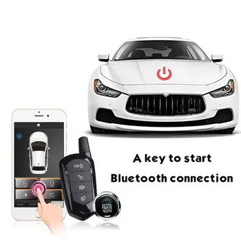 

Car Alarm System with Remote Start and Keyless Entry Car security Mobile phone control Car Central Locking Start Stop Button
