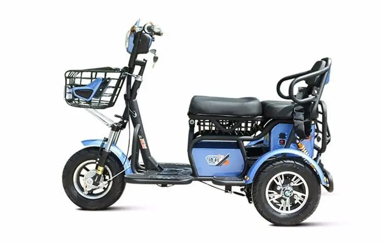 Clearance Electric Scooter 500W 48V Three Wheels Electric Bicycle With Two Seat Red Blue White Electric Bicycle Bike 9