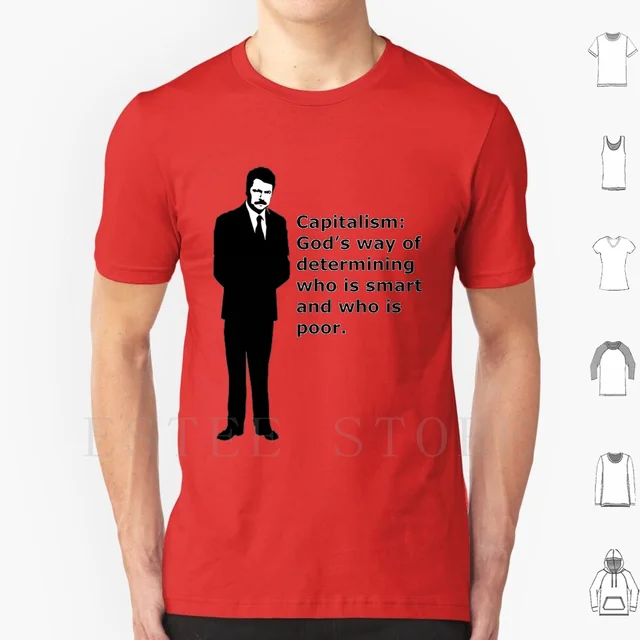 Ron swanson capitalism shirt Clearance