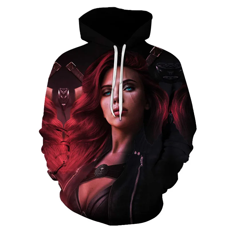 3D Hoodies Deadpool Anime Cool Print Hoodies Fashionable Youth Loose Baseball Uniform Spring Autumn Couples Sweatshirt Asian 6XL