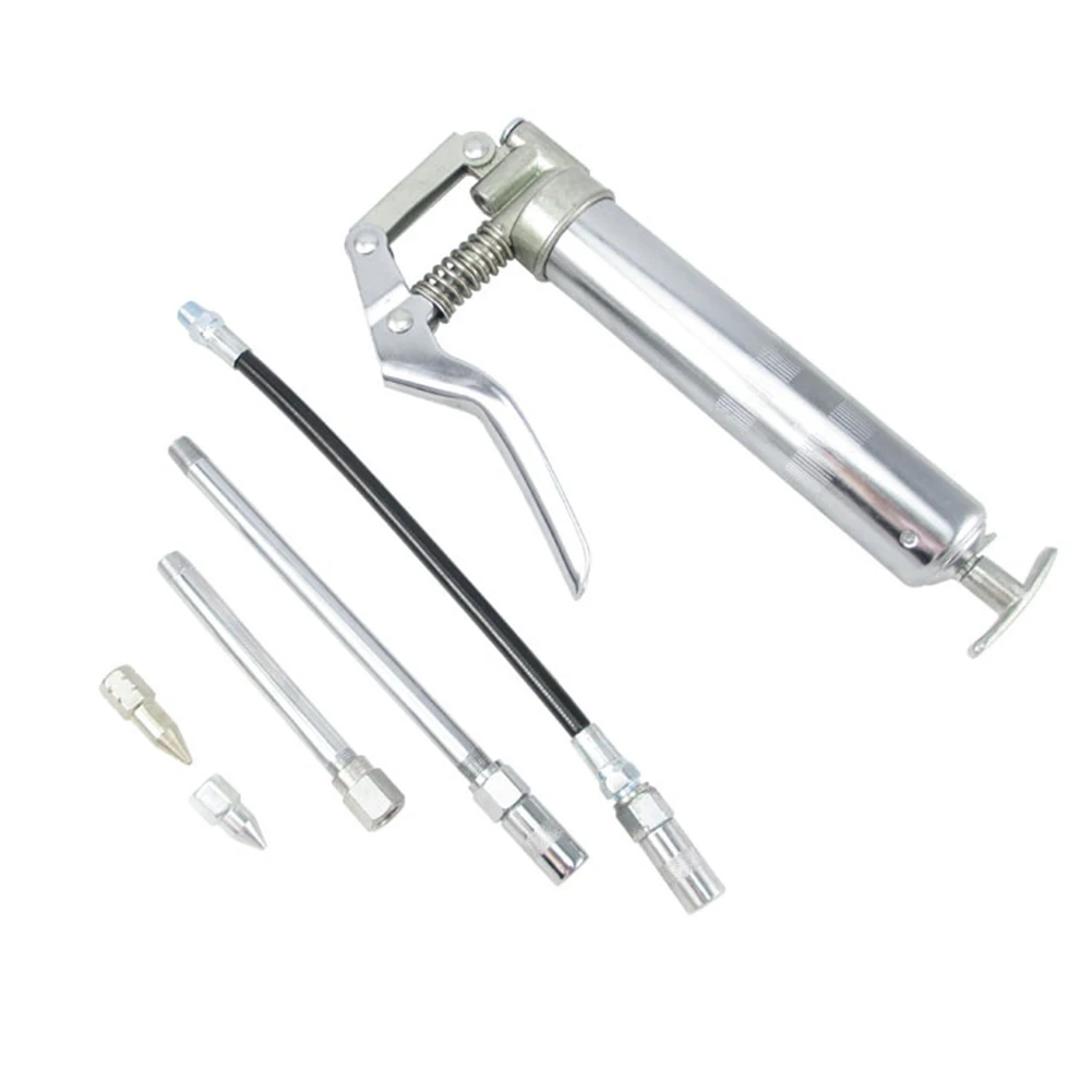 

120CC Mini One Handed Tool Auto Use Metal Steel With Oil Tip Repair Vehicle Lubrication Screw Hose Grease Machine Set