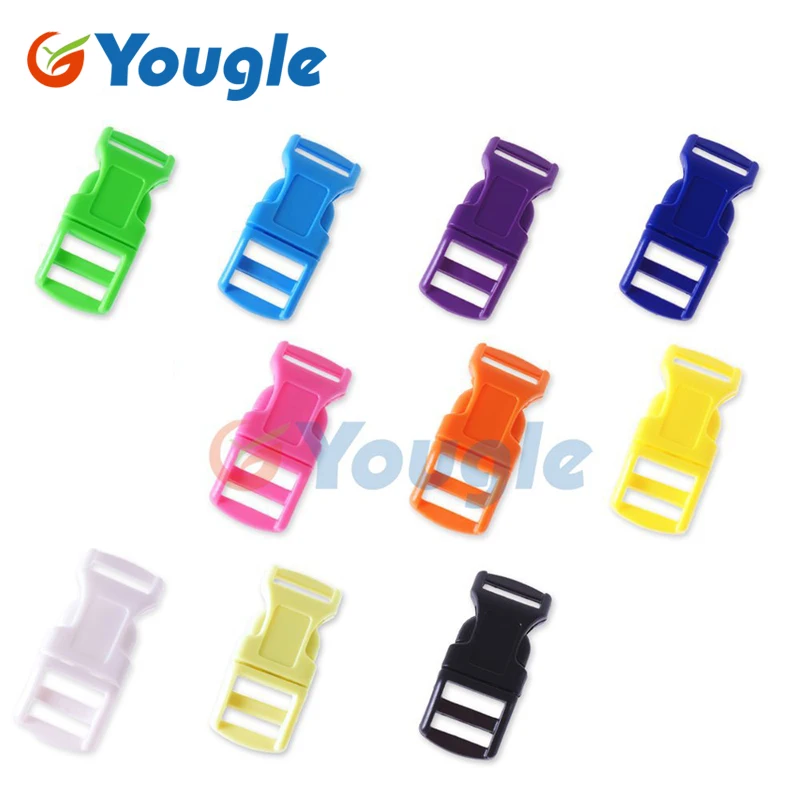 YOUGLE 100 шт./лот 1/2 &quotСмешанные Цветные Контурные Изогнутые боковые пряжки лямки