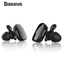 Baseus W02 TWS fone de Ouvido Bluetooth Sem Fio fones de ouvido com microfone controle de toque inteligente hands-free Auriculares para o telefone(China)