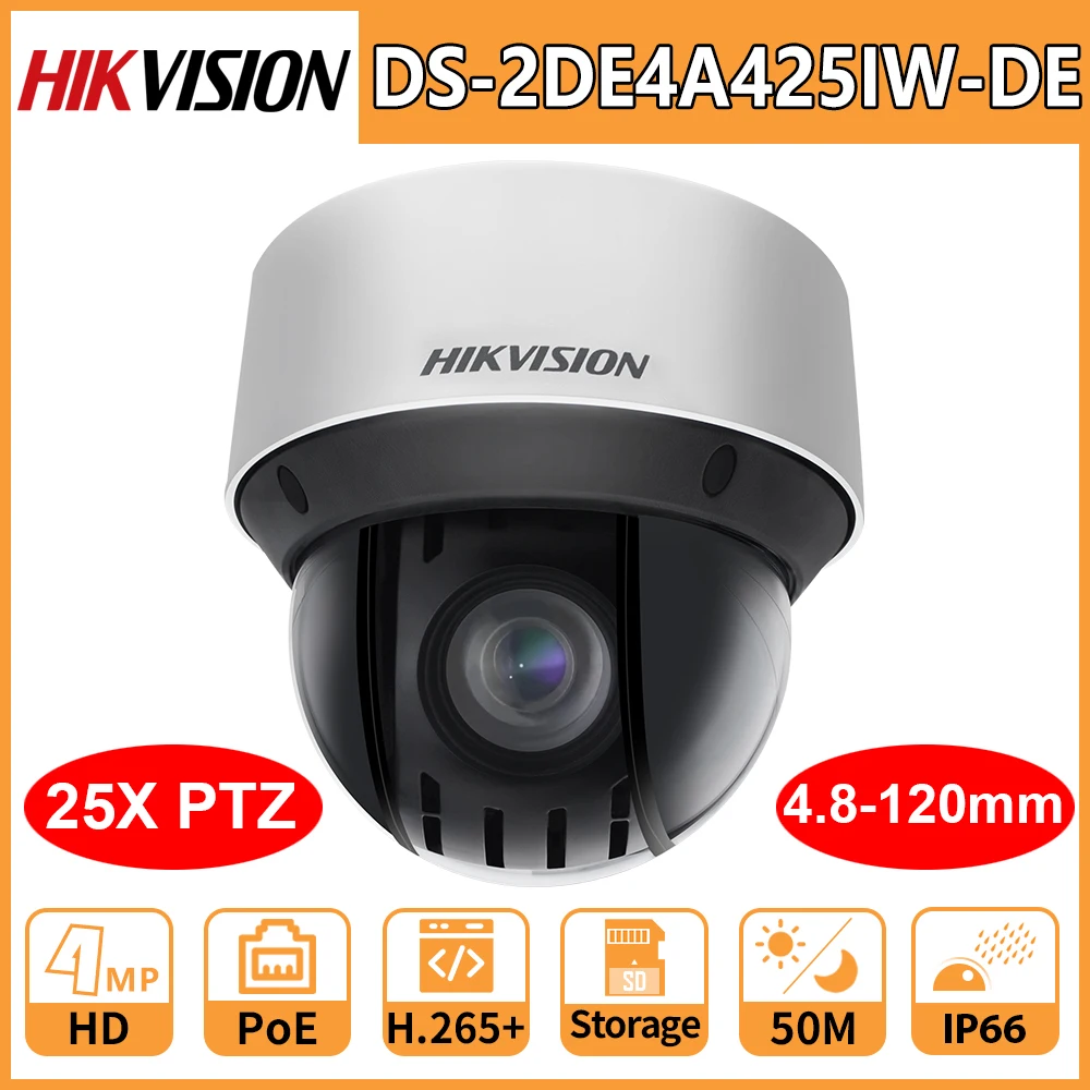 IP камера Hikvision PTZ HD 4 МП 8 120 мм 25 зумов|Камеры видеонаблюдения| |