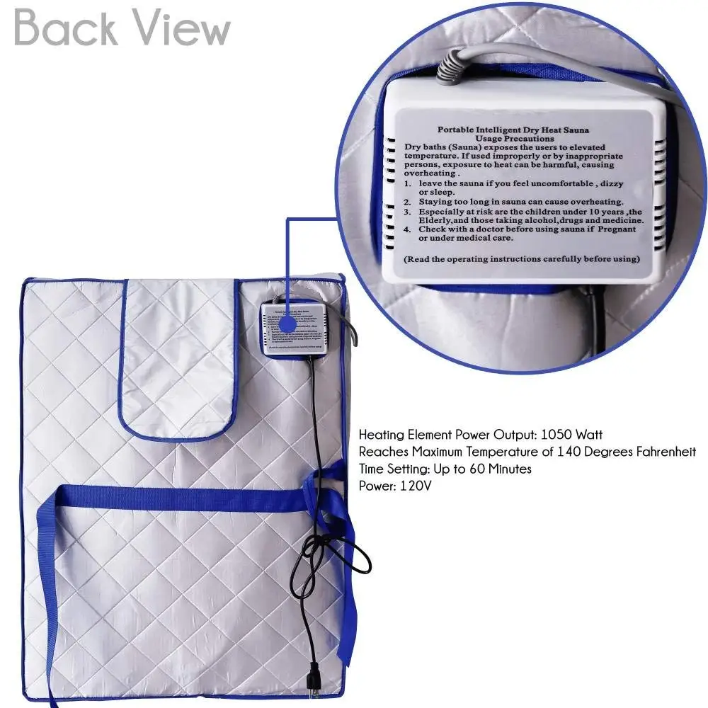 Portable Far Infrared Sauna Spa Slimming Negative Ion Detox Therapy Personal Fir Sauna Folding Chai