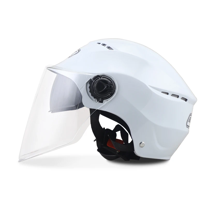 JDS мотоциклетный шлем для мужчин и женщин половина лица Мотоцикл Электрическая безопасность двойные линзы шлем мотоциклетный шлем Casco Мото шлем