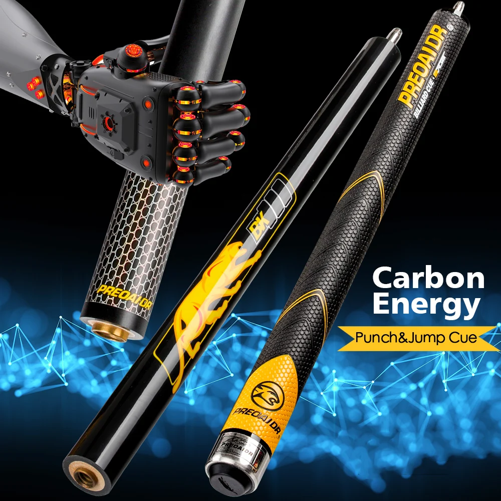 Carbon Fiber Billiard Cue Stick Punch&Jump Cue PREOAIDR Break Billiard accessori 
