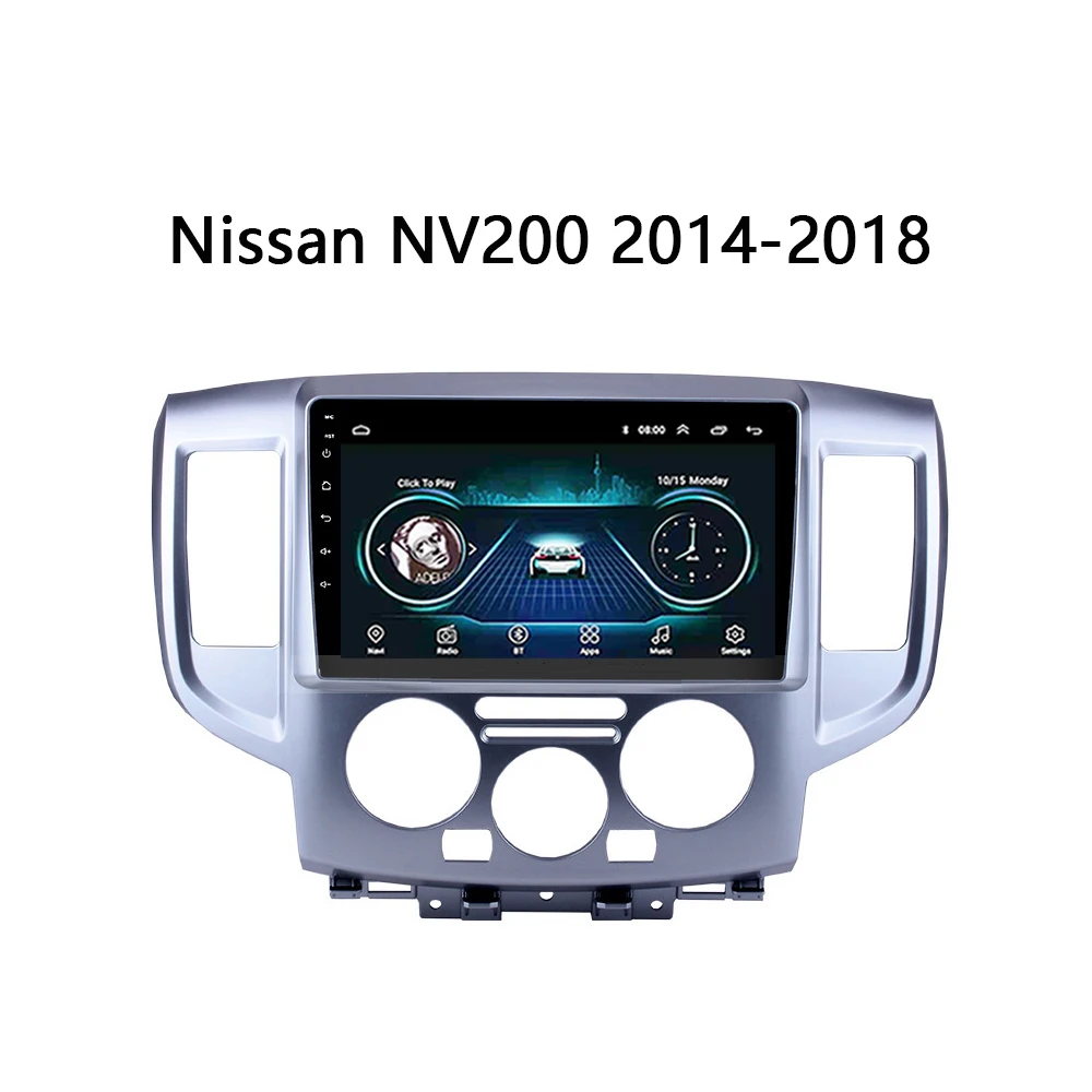 Автомагнитола для NISSAN NV200 мультимедийная система 2009 2010 2011 2012- Android 8,1 1" gps navi авто радио Carpaly wifi SWC