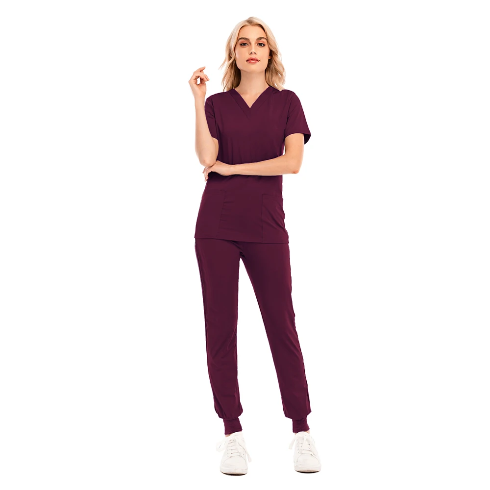 Summer Men Medical Clothes Doctor Uniform Hospital Work Clothing Short Sleeve Beautician Work Uniform Nursing Jogging Suit
