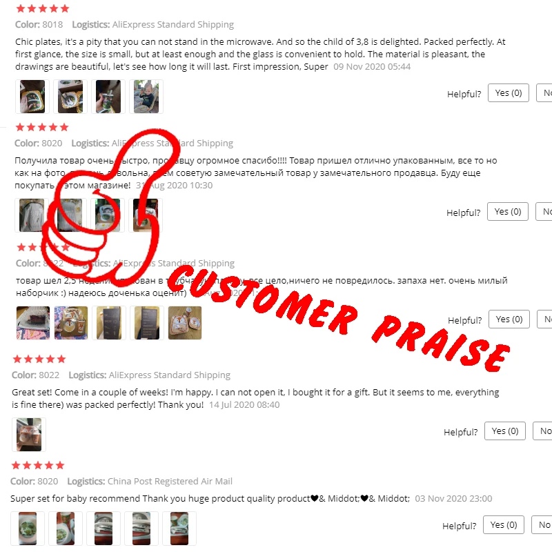 Рисунок 6 - Набор бамбуковой посуды Imebaby5 шт.