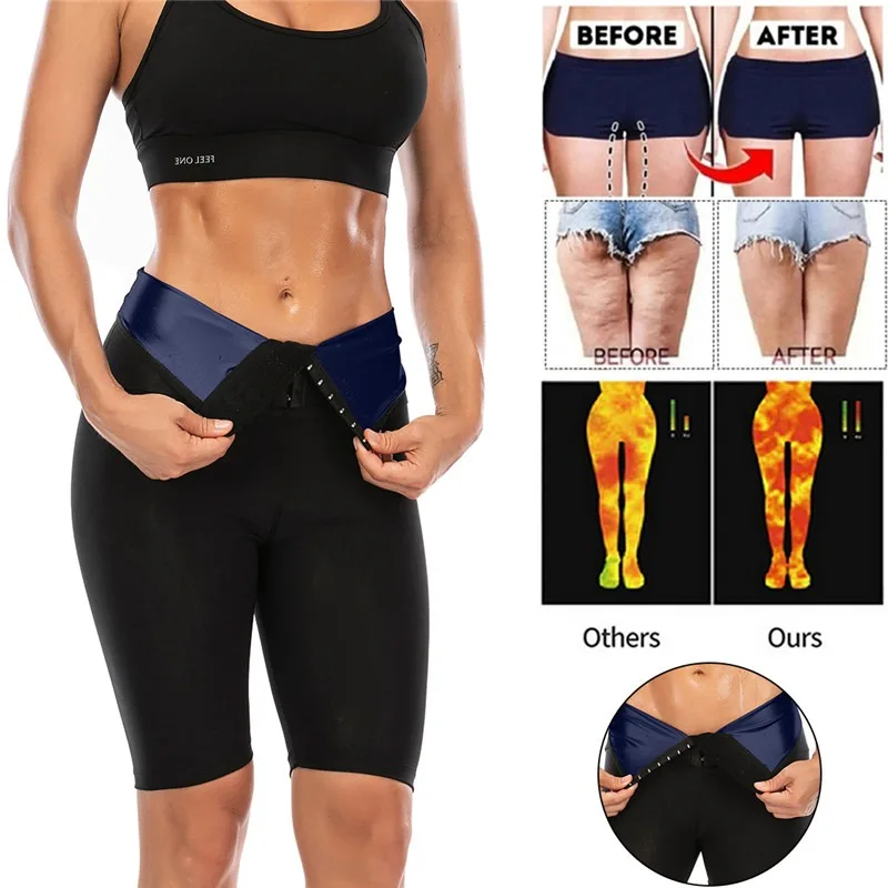 spanxs Waist Trainer Sweat Sauna Pants Hot Thermo Women Body Shaper Slimming Legging Tummy Control Tops Weight Loss Workout Shapers tummy tucker for women