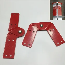 Escada reforçada de ferro 2 peças, dobrável de alumínio em linha reta escadaria conector de cabeça articulada acessórios de hardware