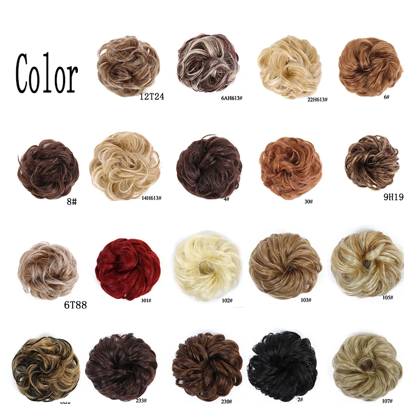 Женские резинки для пучка MUMUPI эластичные вьющиеся синтетические волос обруч