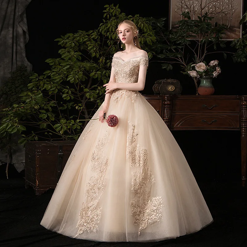 Wedding Dress 2022 New Sexy V neck Ball 