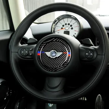 

CARPRIE Fashion Car Sticker Car-bon Fiber Steering Wheel For BMW Mini Dekoration Waterproof Special Interior Trim Stickers