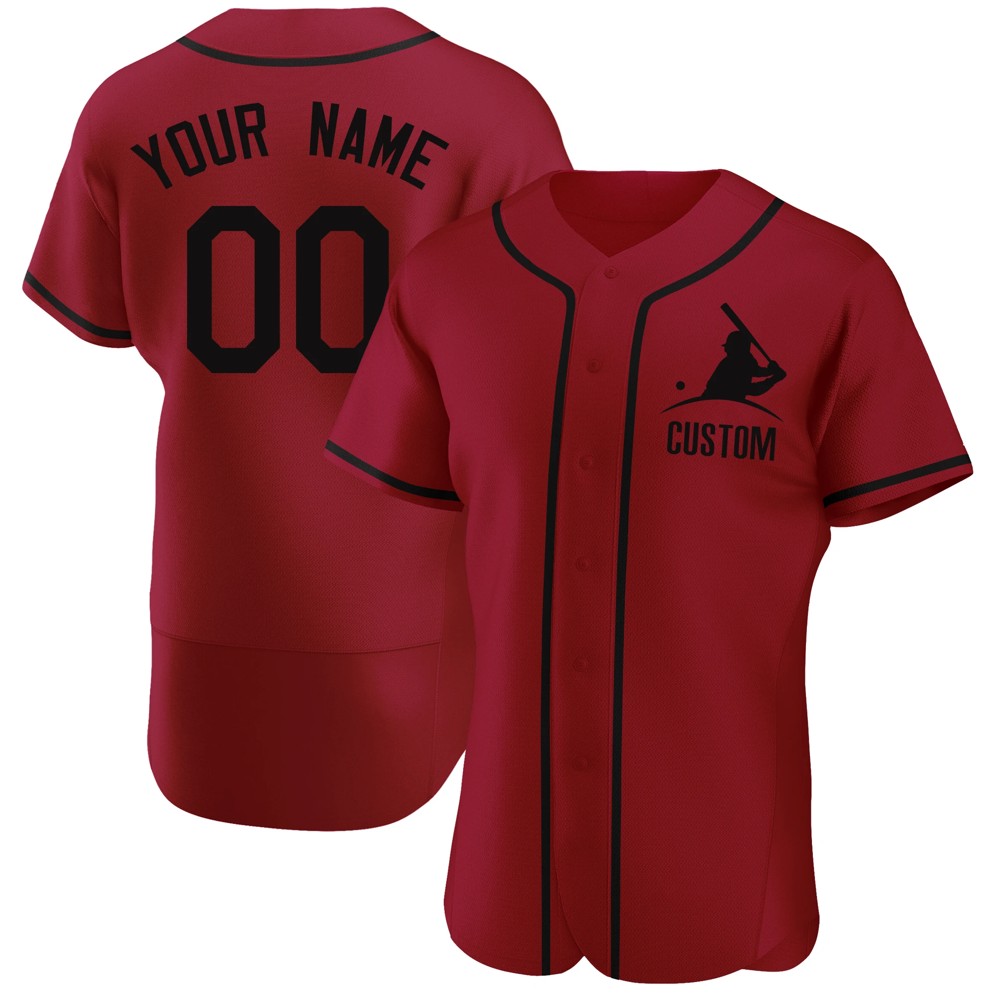 Embroidery Baseball Jerseys Sports Fan Mesh Stitched Team Name Number Sewing Softball Game Training for Men/Youth