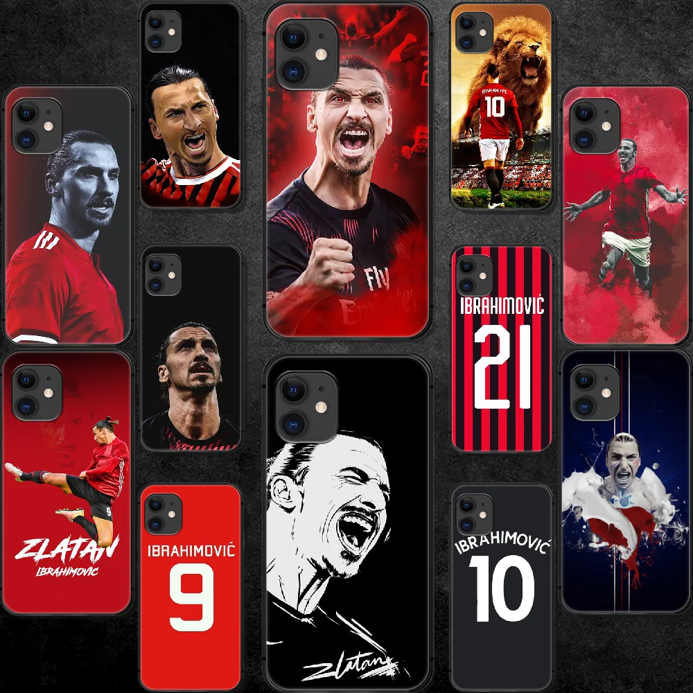 Чехол для телефона Zlatan Ibrahimovic Soccer Iphone 5 5S SE 2020 6 6S 7 8 Plus 11 12 Mini X XS XR Pro Max черный мягкий