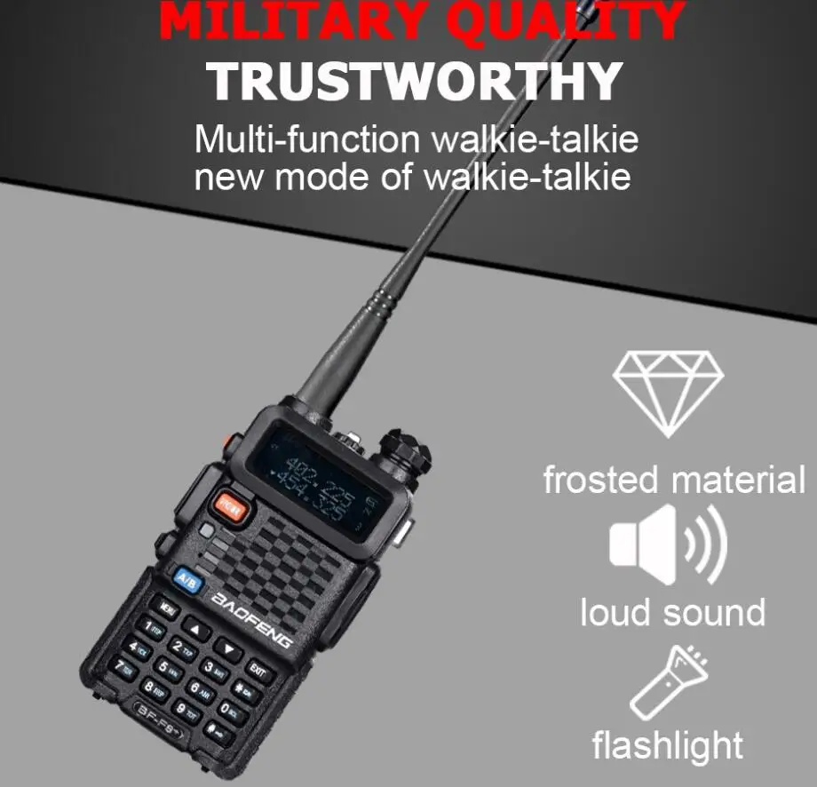 Rádio de Longa Estação de Rádio a Elevação Dupla uv da Fase Walkie Talkie 10w hf Transceptor Vhf Uhf Ham Distância cb 5r 40 km 50km 3 transceptor vhf uhf ham rádio de longa distância estação de rádio cb