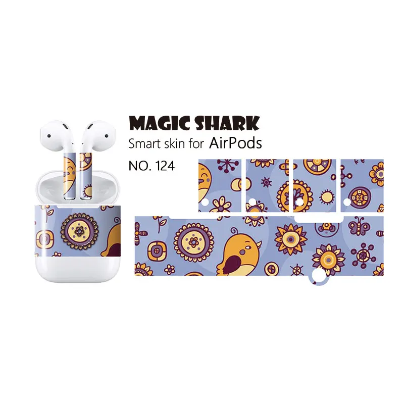 Защитная пленка Magic Shark для Apple Airpod защитная беспроводных наушников Air Pods|Наклейки