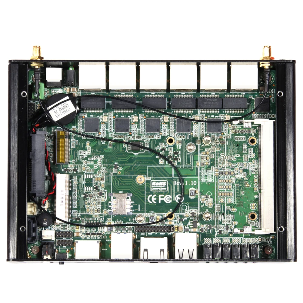 Firewall Router Intel Core i3-4010U 5010U AES NI Pfsense Mini PC 6 LAN Intel i211AT Gigabit Etherne