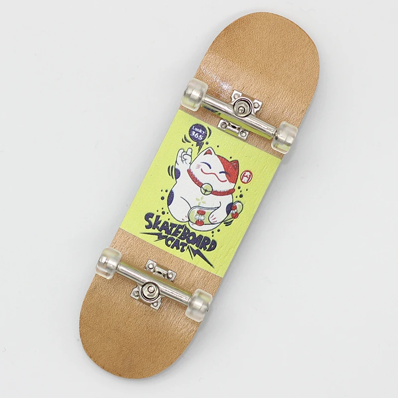 Fingerboard Skate de Dedo Profissional De Madeira Com Rolamento SkateBoard  Brinquedo Infantil