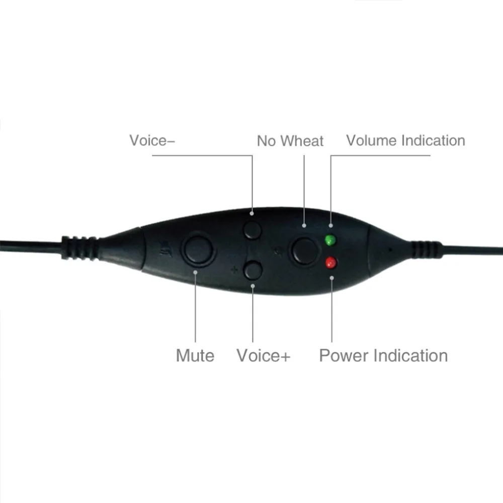 Универсальные USB Проводные Игровые наушники с регулируемым регулятором громкости, стереофонические наушники с шумоподавлением и микрофоном