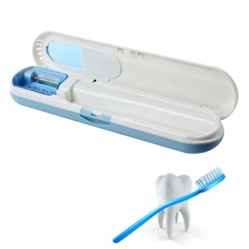 

New UV Disinfection Toothbrush Box Toothbrush Head Sterilizer Portable Ultraviolet Disinfection Toothbrush Box