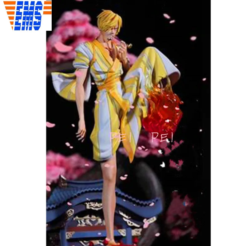 1/7 Аниме ONE PIECE соломенная шляпа Пираты Vinsmoke Sanji GK статуя из смолы экшн-фигурка