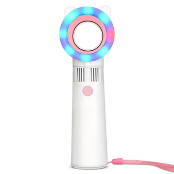 

Portable Handheld Fan, USB Rechargeable Bladeless Fan, Mini Desk Fan, Personal Cute Cooling Fan for Travel Office