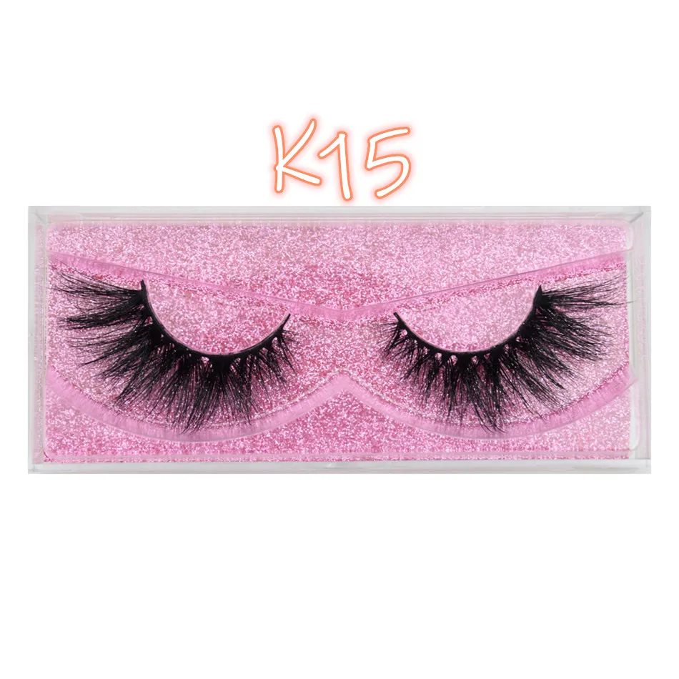 visofree K15 Роскошные накладные ресницы Visofree 5D из норки, пушистые накладные ресницы из норки, инструменты для макияжа, ручной работы, норковые ресницы K14 - Цвет: visofree K15